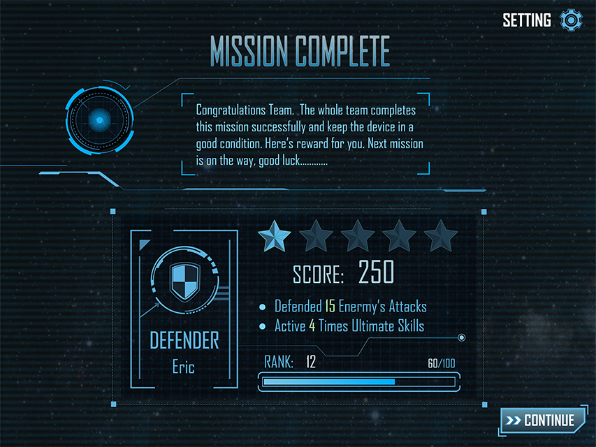 Mission Complete-Defender